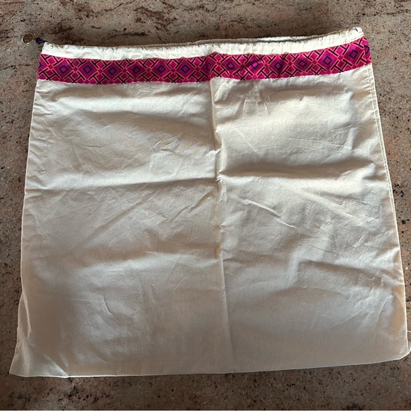 Authentic Tory Burch Large Drawstring Canvas Dust Bag - Picture 1 of 6